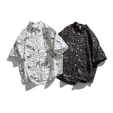 Men T Shitrs Summer Men's Printed Short-Sleeved Shirt