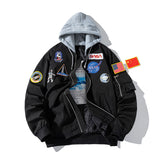 NASA Varsity Jacket Casual Coat Men's Embroidered Loose Autumn and Winter