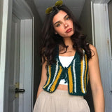 Music Festivals Rave Outfits Girls Tops Summer Women's Fashion Slim Vest