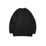 Mens Fall Outfits Black Bear Loose Long Sleeve Pullover Oversize Sweater Men's Fashion