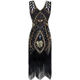 Daisy Buchanan Dress Vintage Sequined Tassel Dress