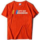 Let's Go Brandon T Shirt Letter Print Short-Sleeve T-shirt for Women