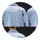 Men Denim Jacket Autumn and Winter Men's Coat Loose Jacket