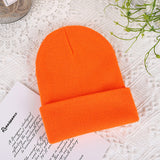 Men Winter Hats Solid Color Women's Autumn and Winter Hat