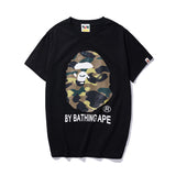 Bape T Shirts Printed Half Sleeve Men'S And Women'S Cotton Short-Sleeved T-Shirt Summer