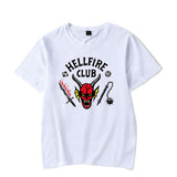 Hellfire Club Shirt Stranger Things Loose round Neck Short Sleeve T-shirt