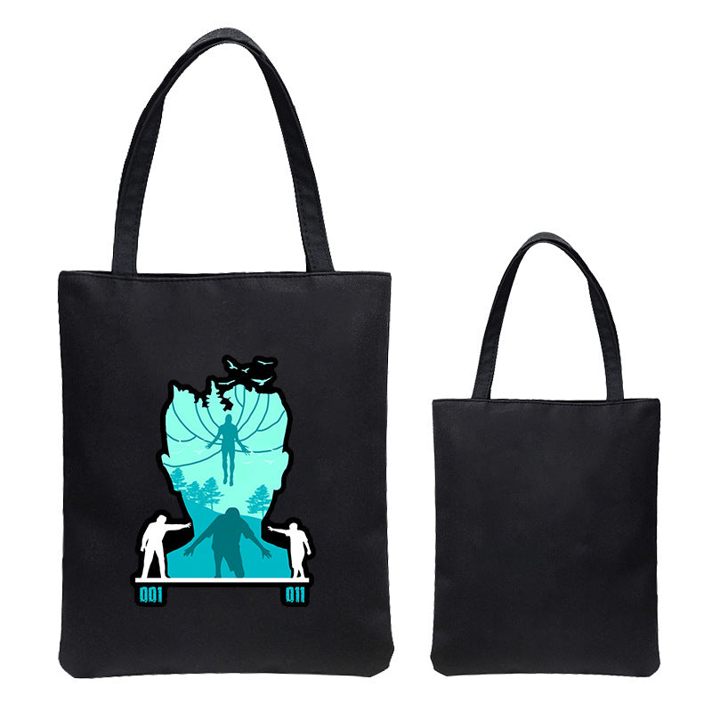 Stranger Things Hellfire Club Handbag Handbag Canvas Bag Student Book Bag Girls