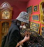 Leopard Fur Hat Bucket Hat