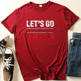 Let'S Go Brandon T Shirt Summer Personalized English Printed Short Sleeve T-Shirt