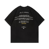 Men's T-Shirt Summer Men's Letter Printed T-shirt Retro Casual