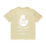 Amiri T Shirt Printed Casual Hip Hop round Neck Short Sleeve T-shirt