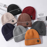 Men Winter Hats Men's Hat Autumn and Winter Solid Color Outdoor Casual Trend