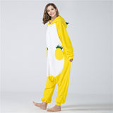 Hoodies Blankets Pineapple One-Piece Warm Pajamas