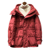 Women Winter Coats Puffer Jacket Down Coat Winter Slim Slimming Profile Drawstring White Duck Down Coat