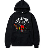 Stranger Things Hellfire Club Hoodie Stranger Things S4 3D Printed Sweater Fleece-Lined Hoodie