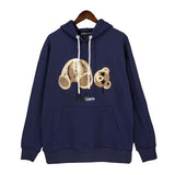 Palm Angels Hoodie Broken Bear Embroidered Hoodie Men 'S And Women 'S Coat