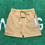 Fog Fear Of God Essentials Shorts Multiline Reflective Letter Shorts Drawstring Fleece-Lined Track Pants