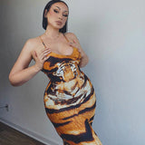 Victoria Beckham Dresses Women's Summer Fashion Printed Dress