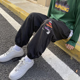 Men Pants Men's Loose Tappered Sports Hong Kong Style Casual