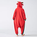 Hoodies Blankets Polar Fleece Christmas Animal One-Piece Pajamas Little Dear