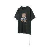 We11 Done T Shirts Necklace Bear Reflective T-shirt for Men and Women