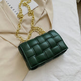 Sling Bags Autumn and Winter Chains Satchel Woven Shoulder Bag