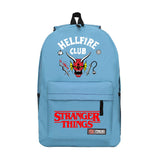 Stranger Things Hellfire Club Backpack Plaid Canvas Backpack Student Backpack