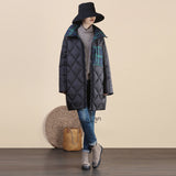 Women Winter Coats Puffer Jacket Down Coat Fall/Winter Warm Down Jacket Women's Mid-Length White Duck Down Coat