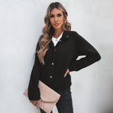 Women Fall Outfits Turtleneck Jacket Women Autumn and Winter Loose-Fitting Short Coat