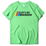 Let's Go Brandon T Shirt Letter Print Short-Sleeve T-shirt for Women