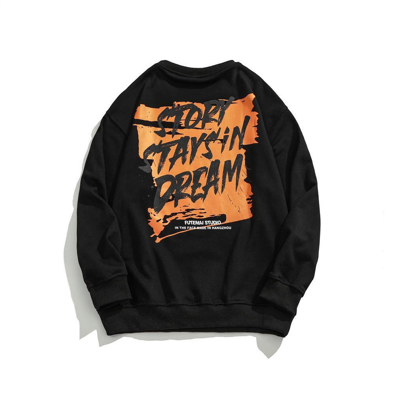 Men Sweatshirts round-Neck Non-Hoodie Sweater Men's Spring Loose Pullover