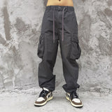 Man Fall Outfits Cargo Pants Large Pocket Overalls Men and Women Couple Models BF Style Loose Casual Trousers