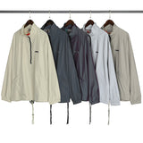 Fog Fear of God Essentials Coat Multi-Line Coat Reflective Colorful Nylon Half Zipper Men's Assault Jacket
