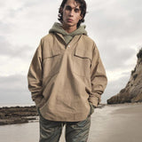 Fog Fear of God Essentials Coat Loose High Street Canvas Tooling Blouse Jerry Same Shirt