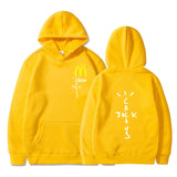 Cactus Jack McDonalds Hoodie Printed Hooded Long Sleeve Pocket Sweatshirt Sports