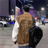 Cream Color Varsity Jacket Vintage Baseball Uniform