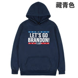 Let'S Go Brandon Hoodie Letter Sweater Men'S And Women'S Long Sleeves Hooded Sweater