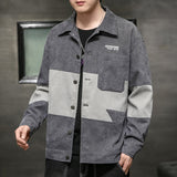 Corduroy Varsity Jacket Men's Autumn Corduroy Youth Men's Jacket Men's Top Clothing
