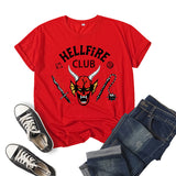 Hellfire Club Shirt Printed Top Short Sleeve Summer
