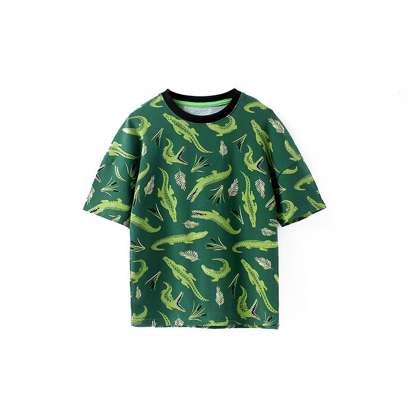 Children T Shrits Summer Short Sleeve Top Boy's Short-Sleeved T-shirt
