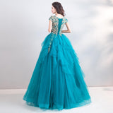Women'S Evening Dress Ball Gown Princess Quinceanera Wedding Dresses Annual Meeting Solo Evening Dress Bel Canto Host Tulle Tutu Dress