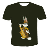 Bugs Bunny Shirt Fashion Short Sleeve Printed Pullover T-Shirt