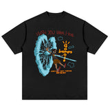 Cactus Jack McDonalds Shirt Spring/Summer Hip Hop Cartoon Printed Short Sleeve