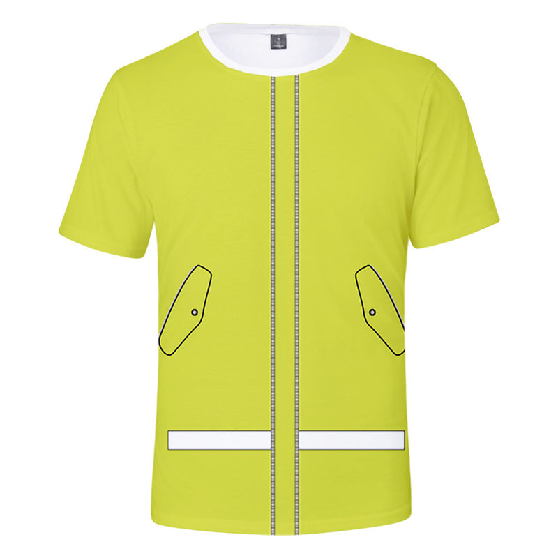 Baggy Baseball Jersey Summer Trendy 3d Digital Short Sleeve
