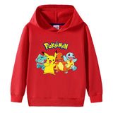 Children Pokemon Pikachu Hoodie Cotton Hooded Sweater Neutral Spring and Autumn
