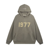 Fear of God Essentials 1977 Hoodie Flocking Hooded Sweater Fog Coat