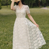 Women Cottagecore Dress Vintage Dress Princess Dress Light Wedding Dress