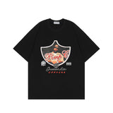 Preppy Aesthetic T Shirt Vintage Racing Short Sleeve T-shirt for Men