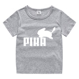 Children Pokemon Pikachu T Shirt Summer Cotton Short Sleeve T-shirt Sports