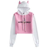 Travis Scott Astroworld Hoodie Autumn and Winter Navel Hooded Color Contrast Sweater
